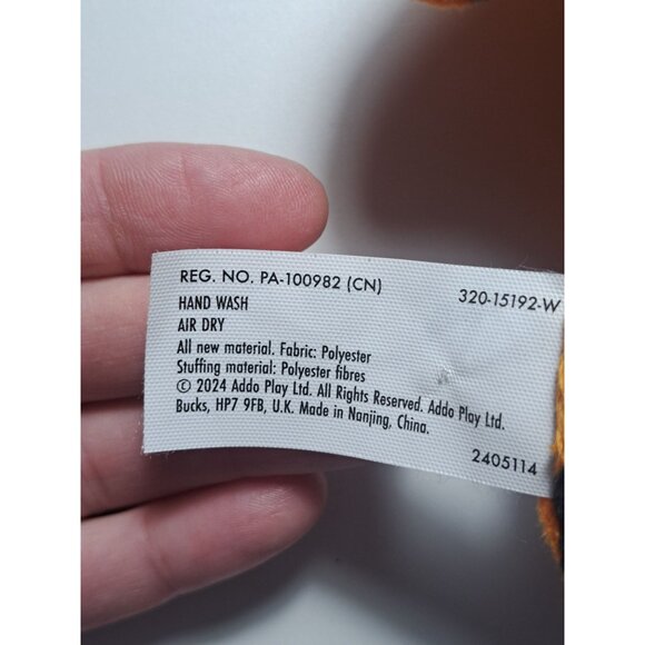 Omagie Budgie Fuggler Rabid Rabbit Plush Toy Tiger/Orange Limited Edition 9" - Picture 5 of 8